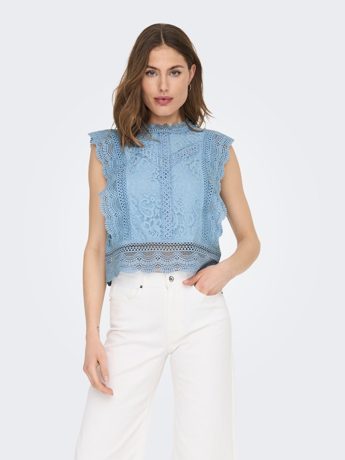 Cropped lace Top