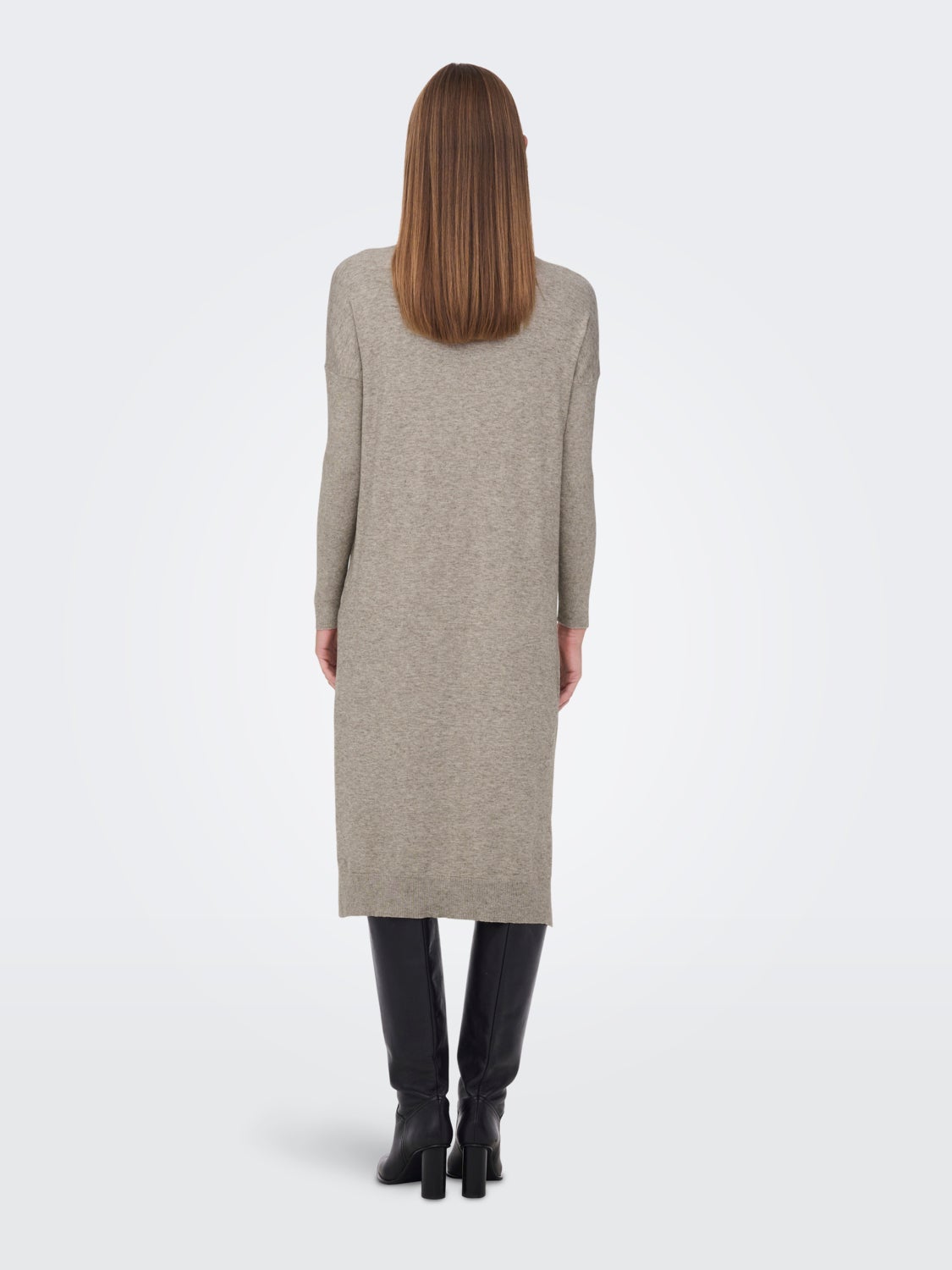Roll neck knitted dress