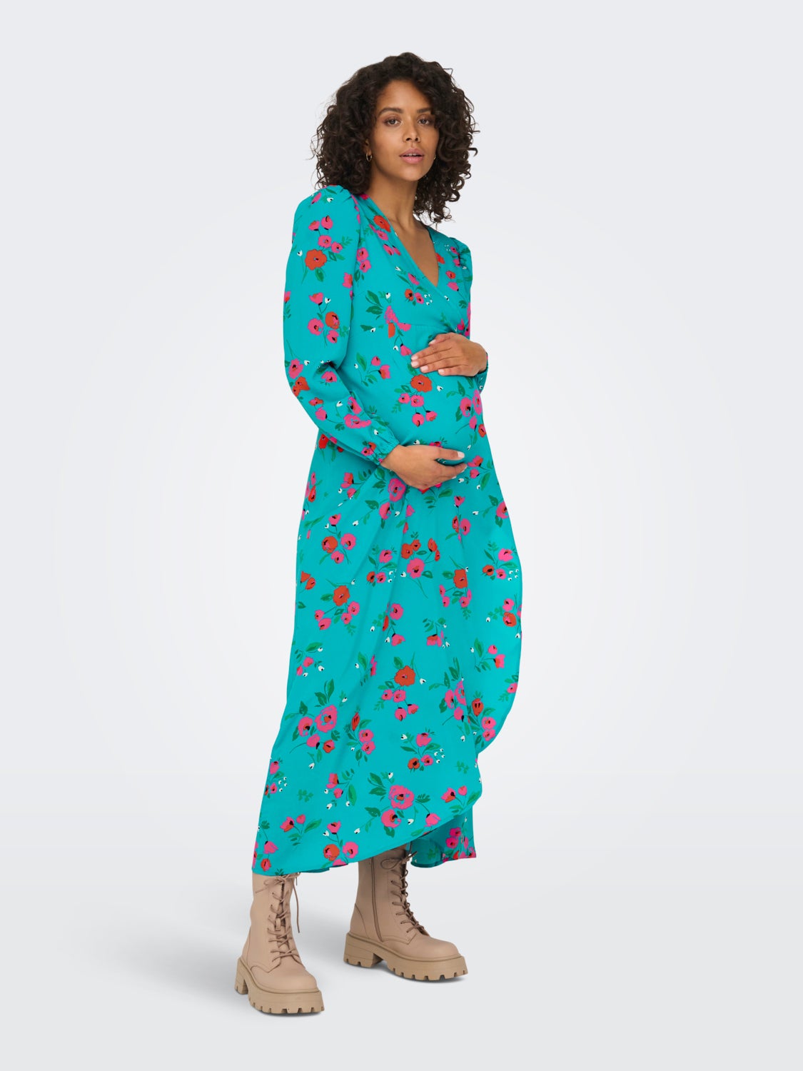 Mama printed Maxi dress