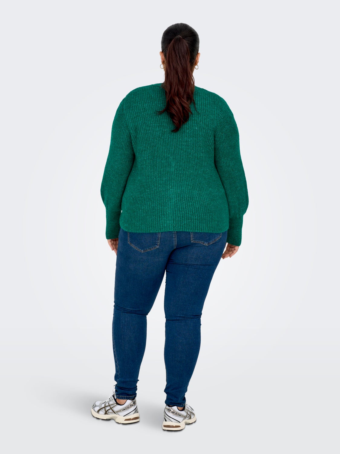 Curvy solid colored Knitted Cardigan