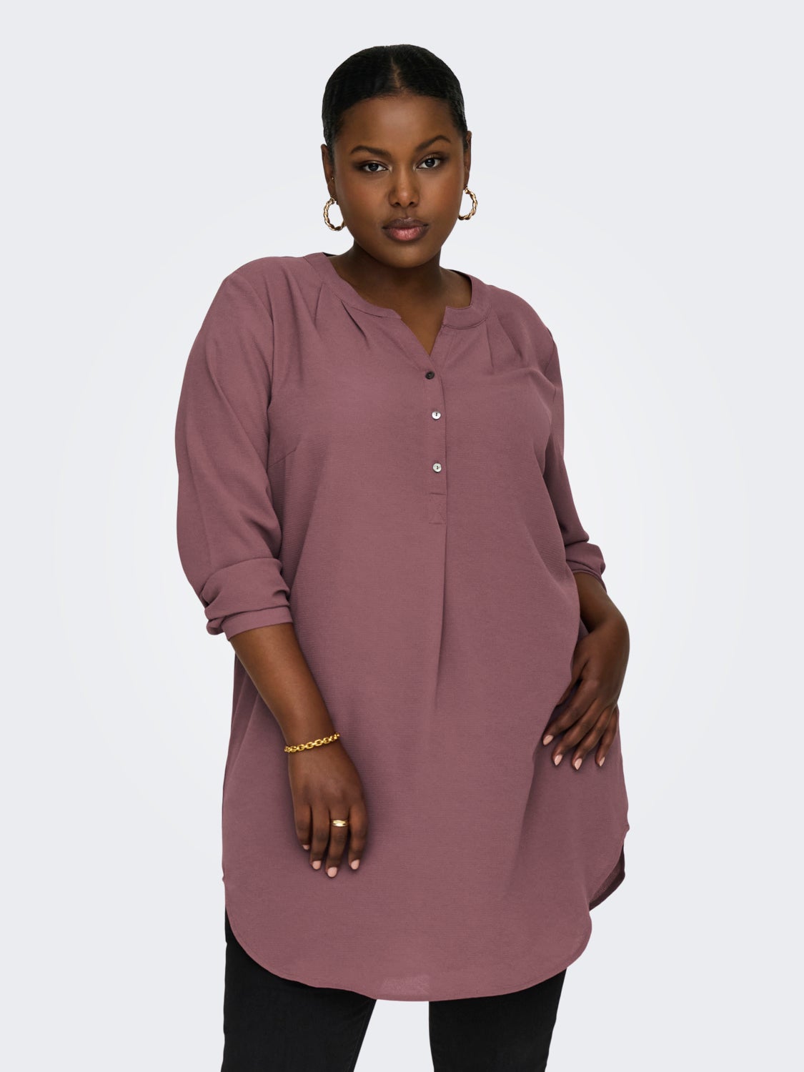 Curvy tunic shirt