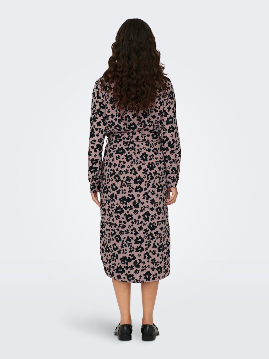 Shirt dress with ties