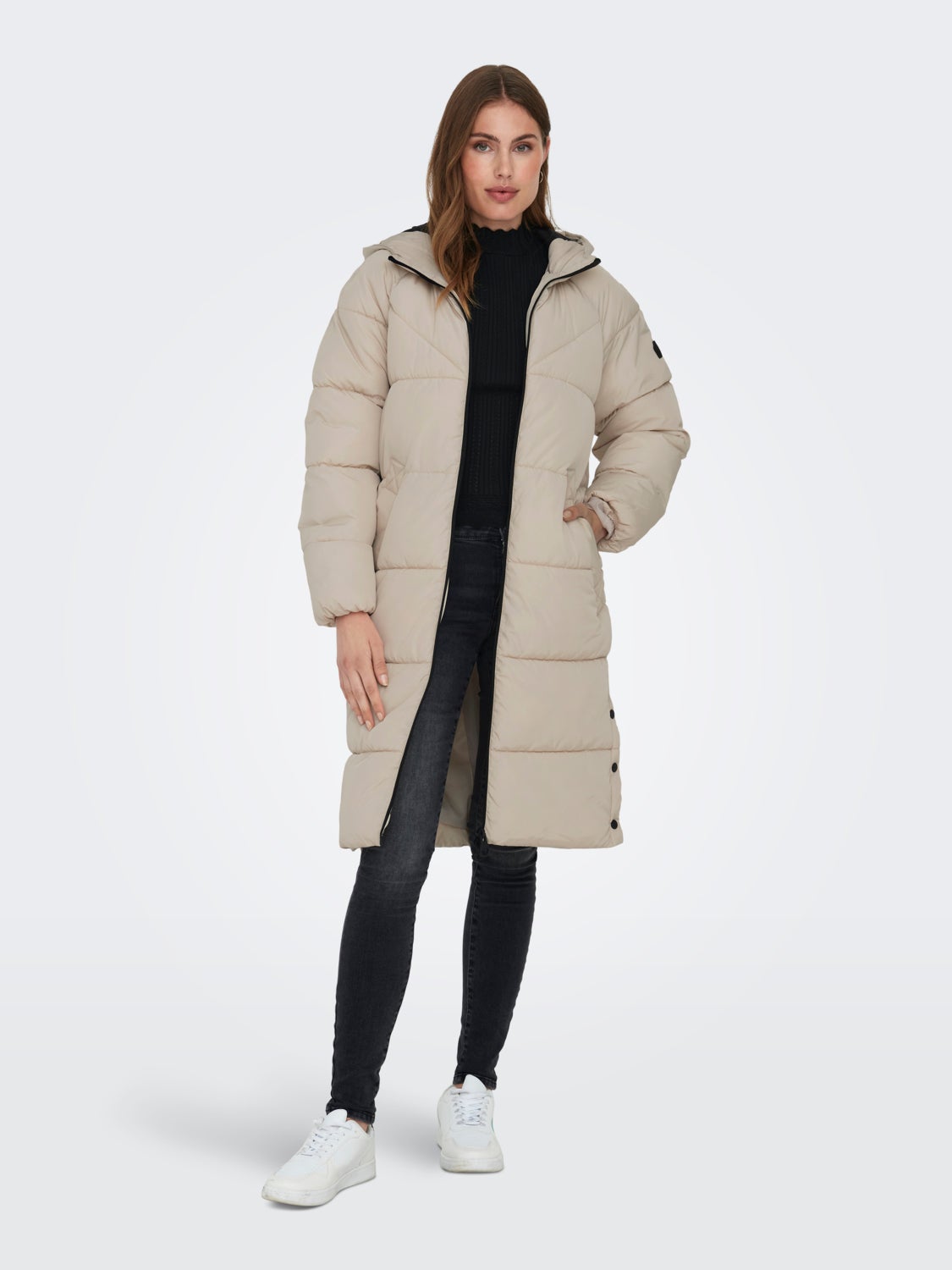Long puffer coat