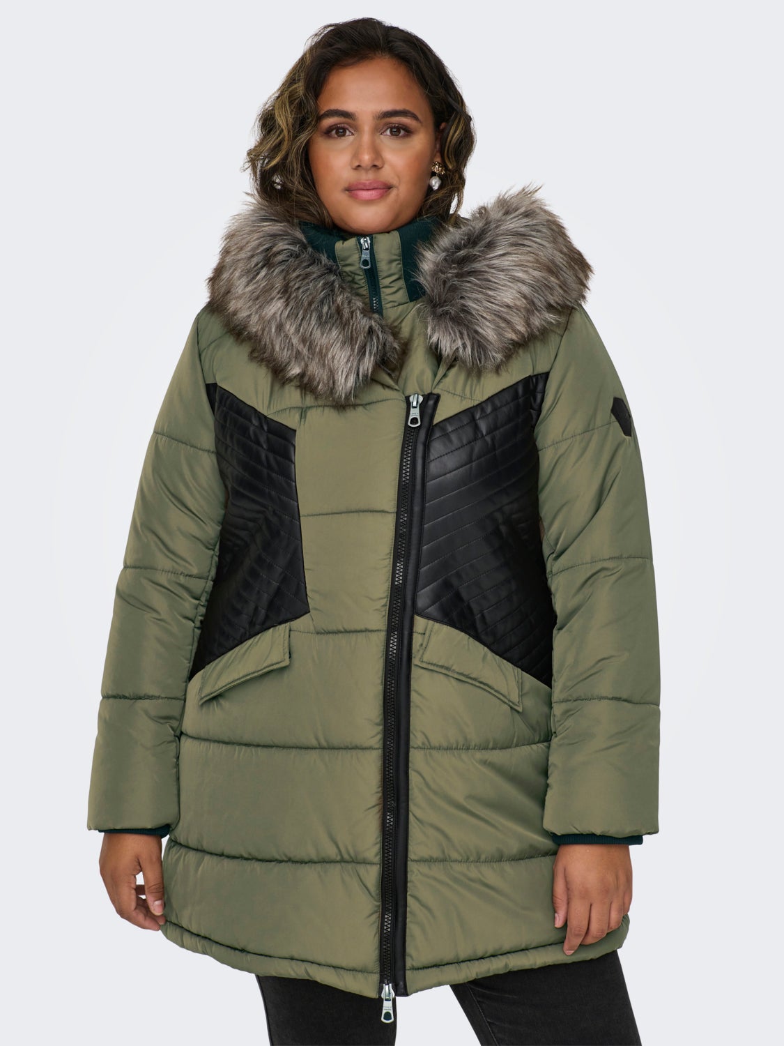 Curvy quiltet jacket