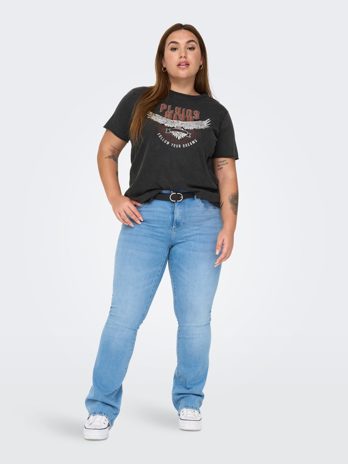 Curvy Printed T-shirt