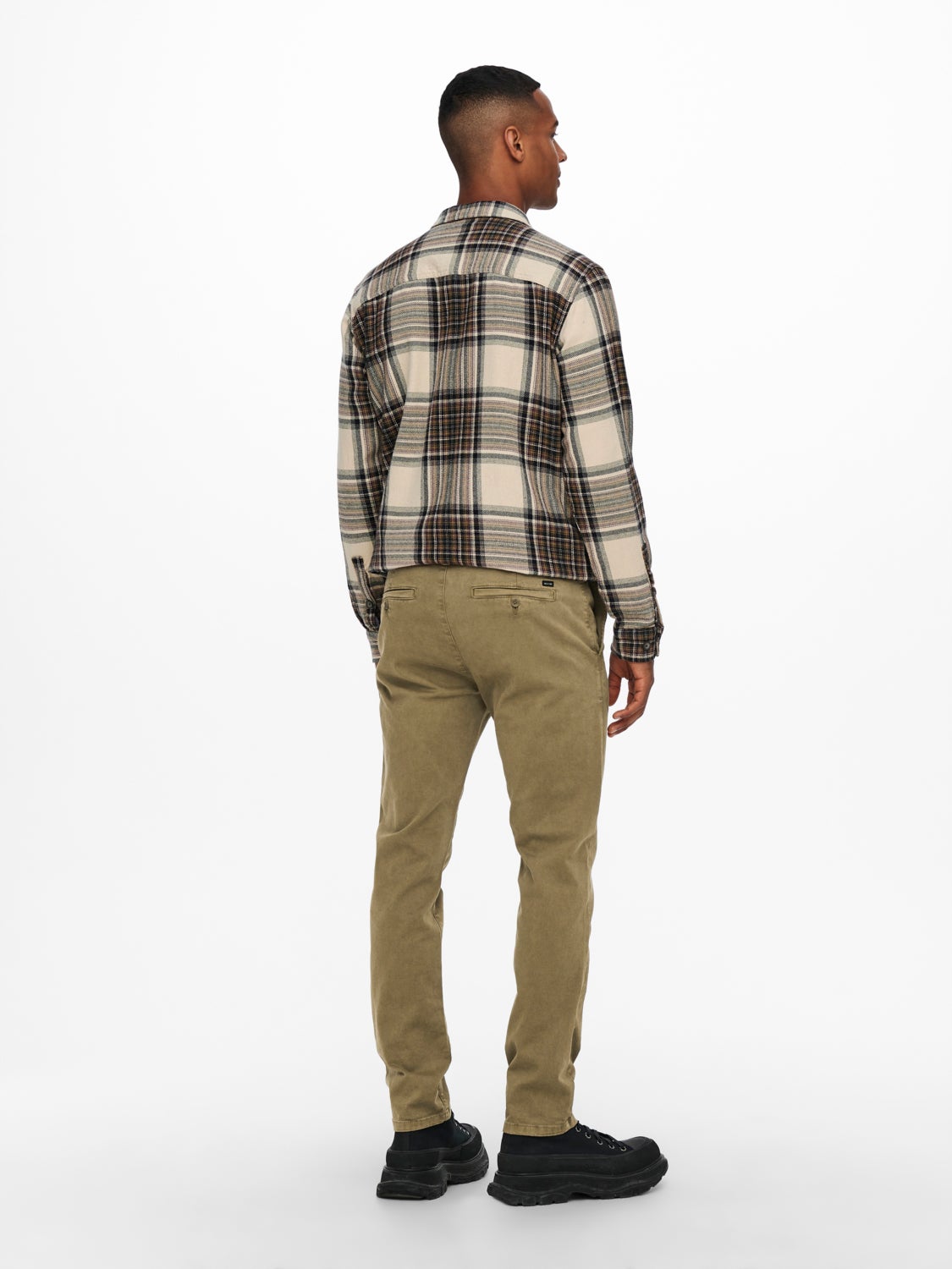 Slim fit twill chinos