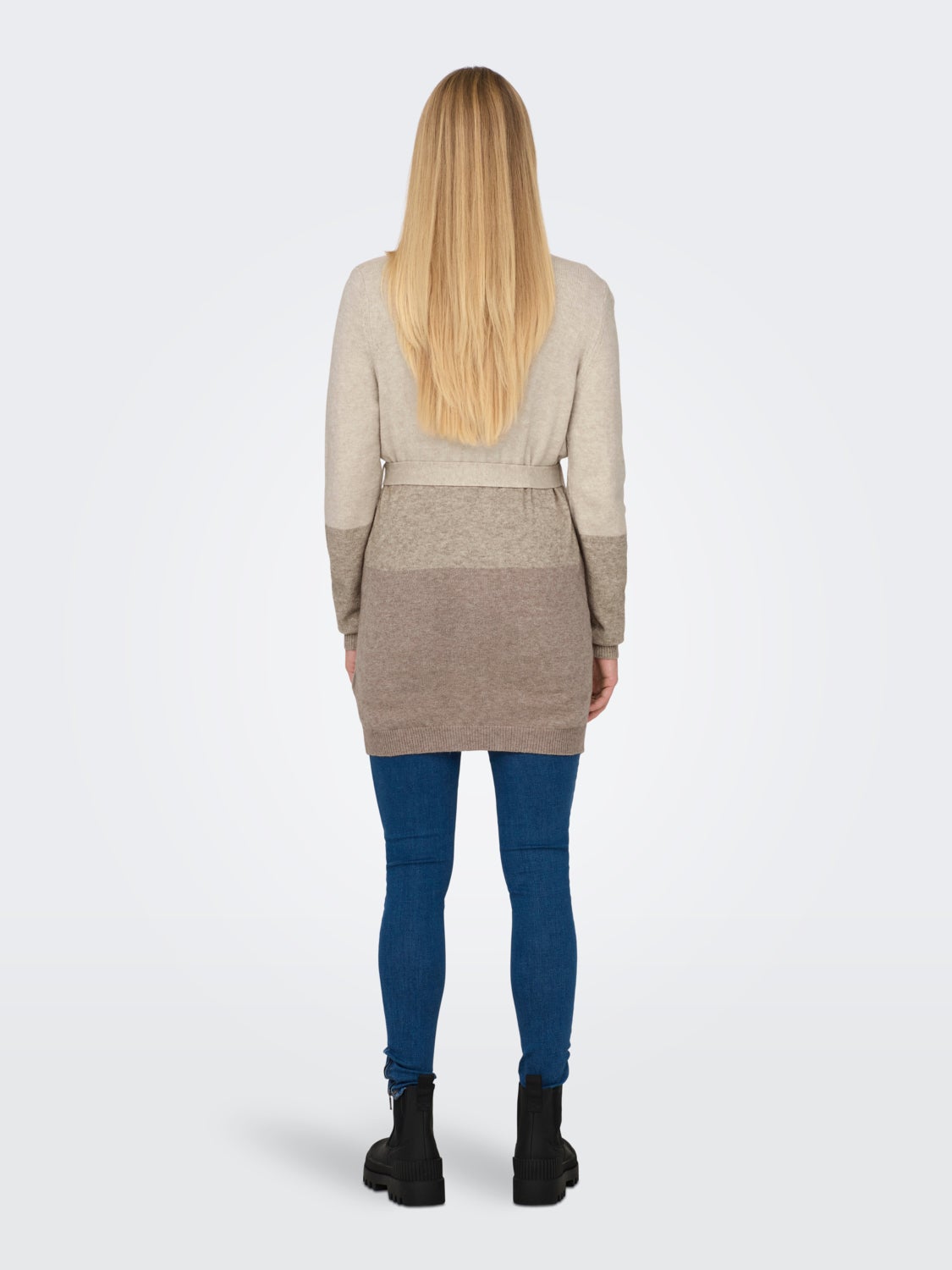 Mama Long Belt Knitted Cardigan