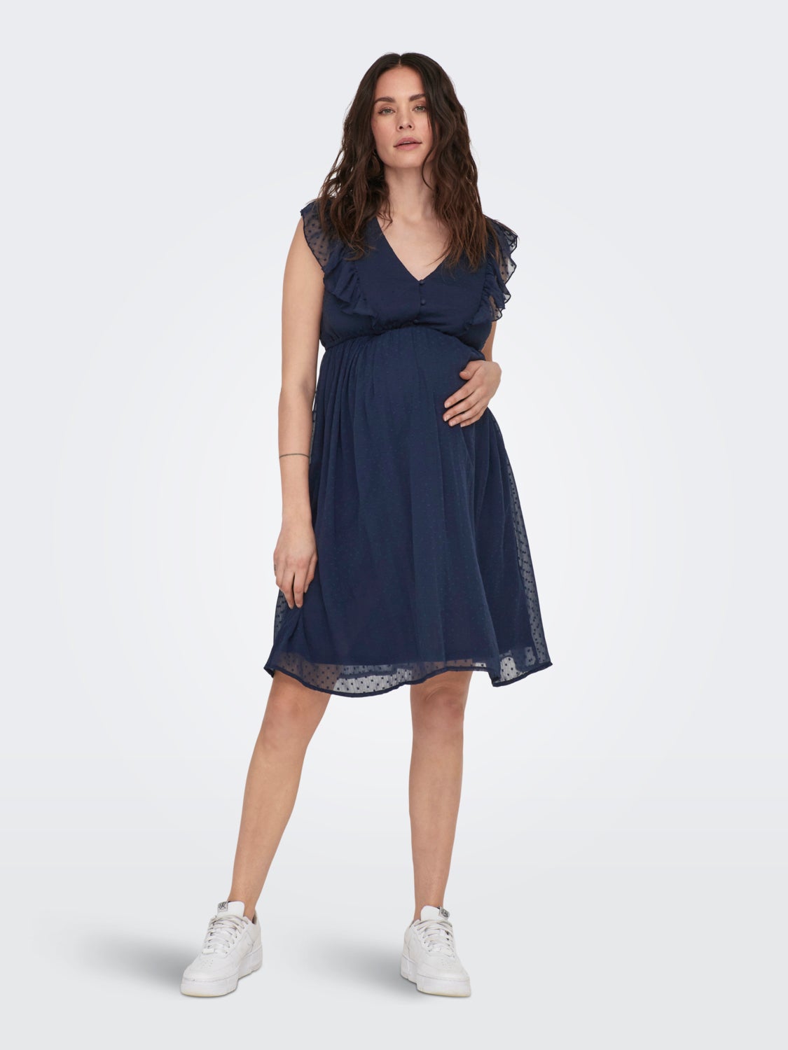 Mama frill detail dress