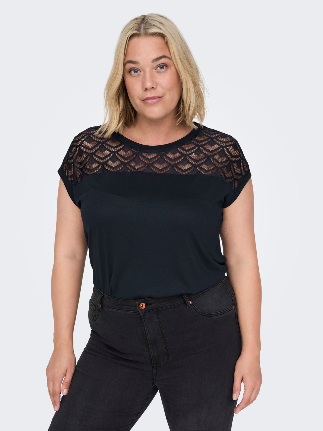 Curvy loose Short Sleeved Top