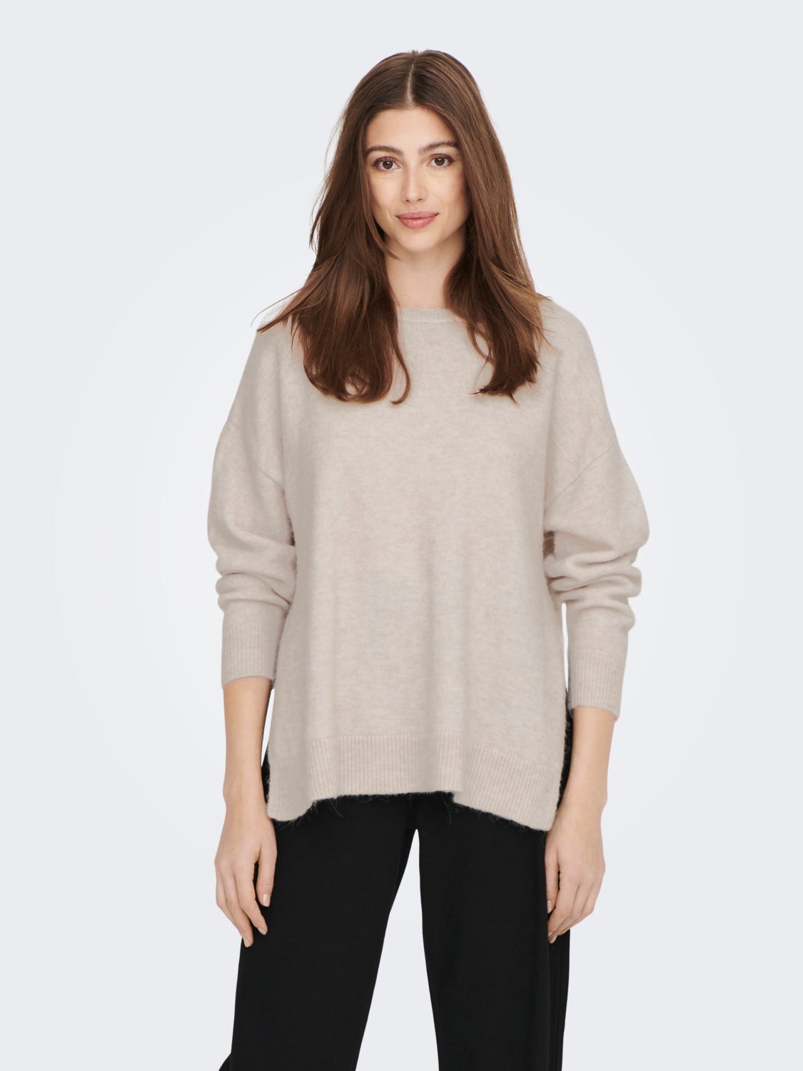 Solid colored Knitted Pullover