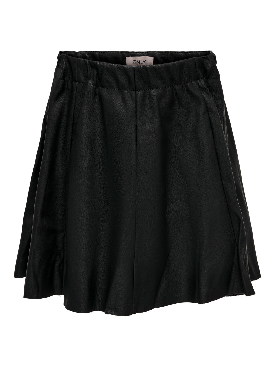 Faux Leather Skater Skirt