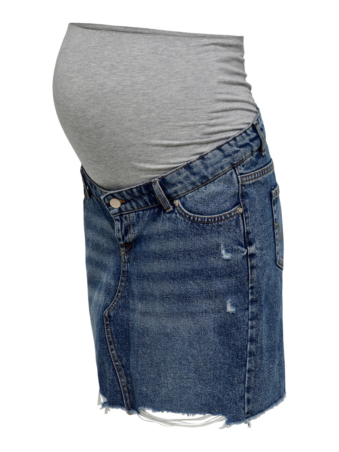 Mama detailed Denim skirt