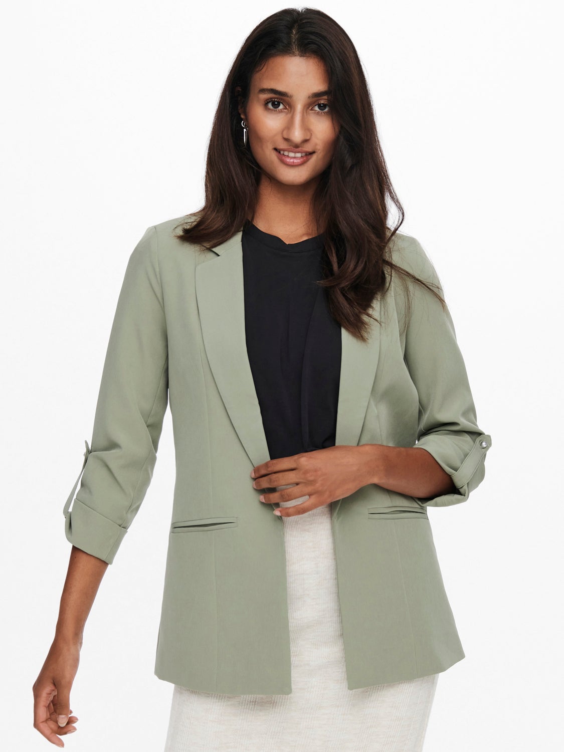 Long 3/4 sleeved blazer