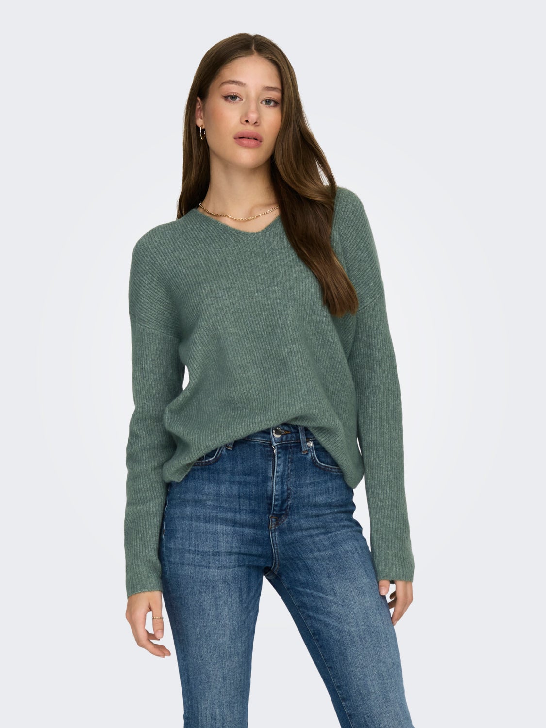V-neck Knitted Pullover