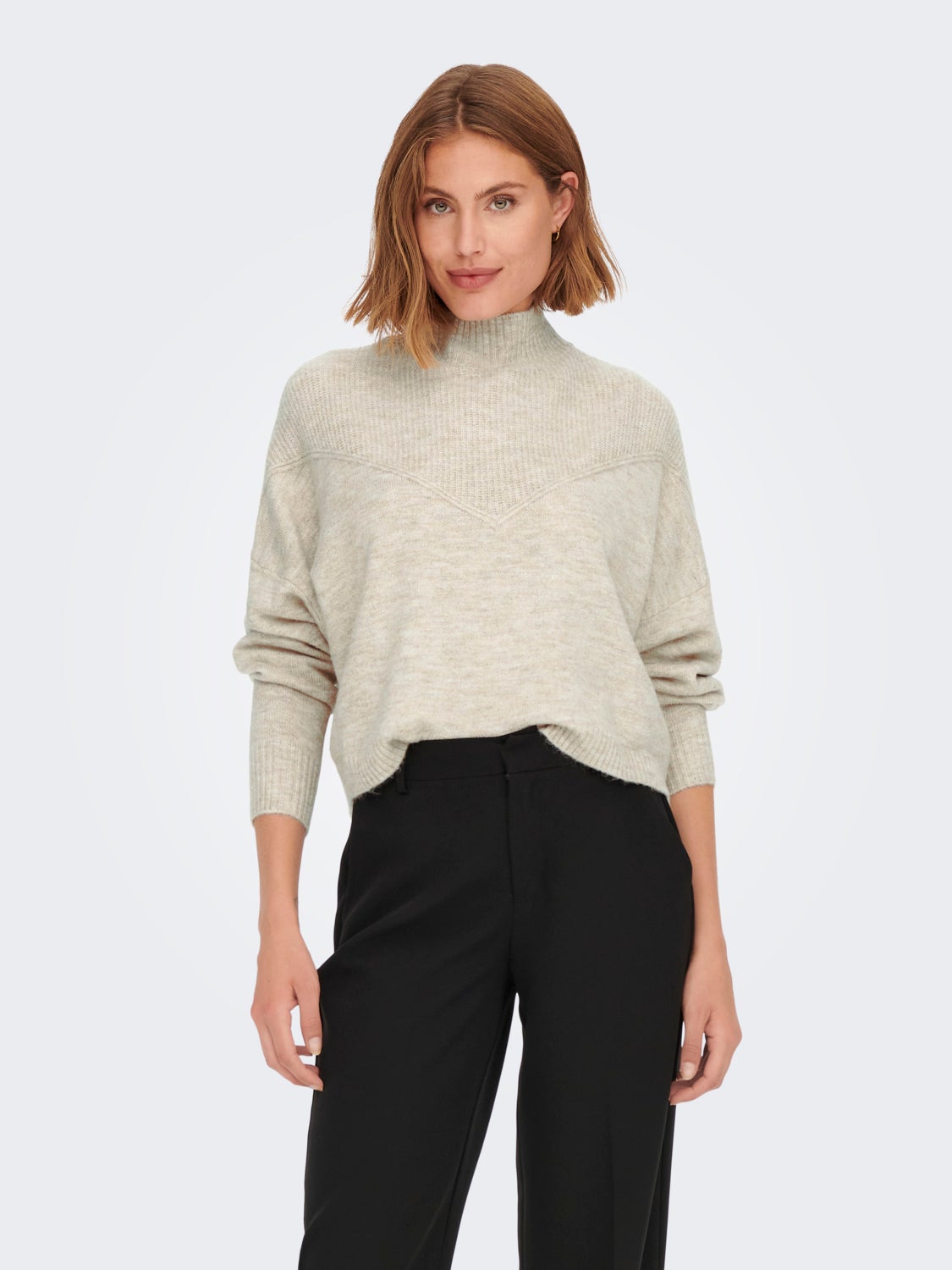 Highneck Knitted Pullover