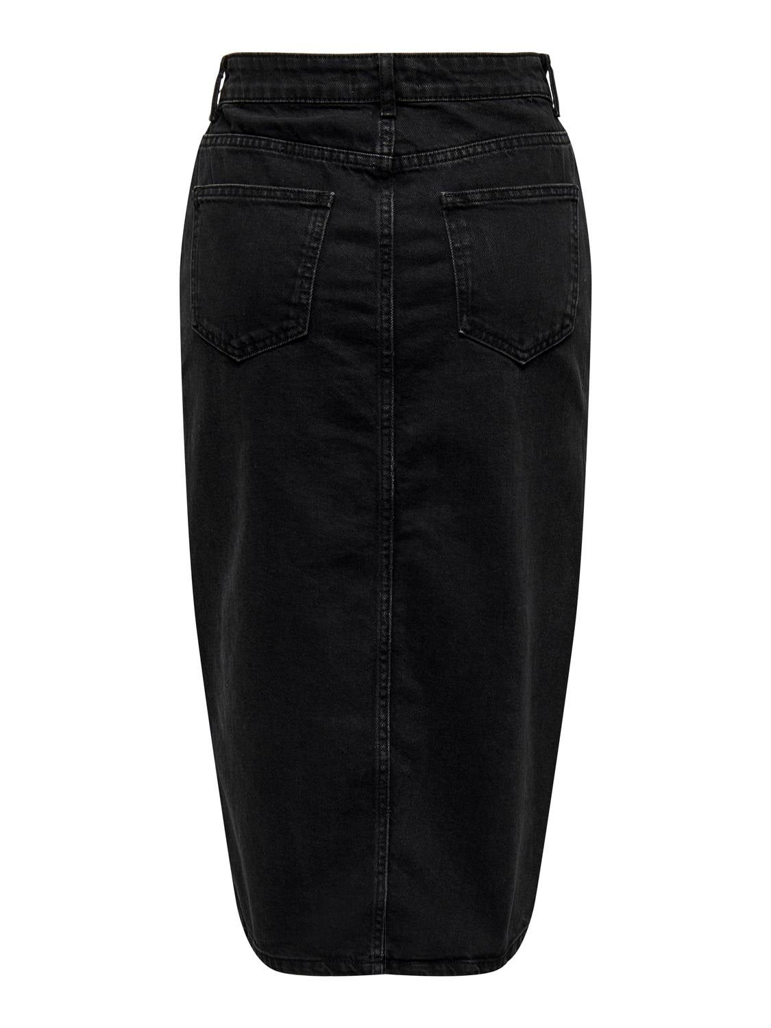 Midi denim skirt