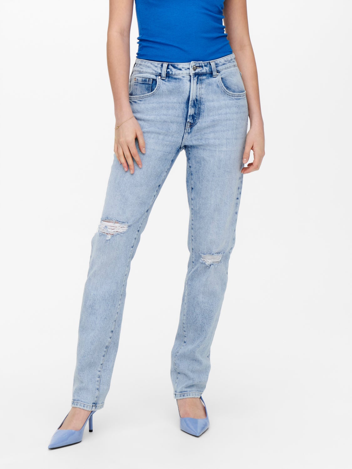 ONLScarlett life highwaist ankle Straight fit jeans
