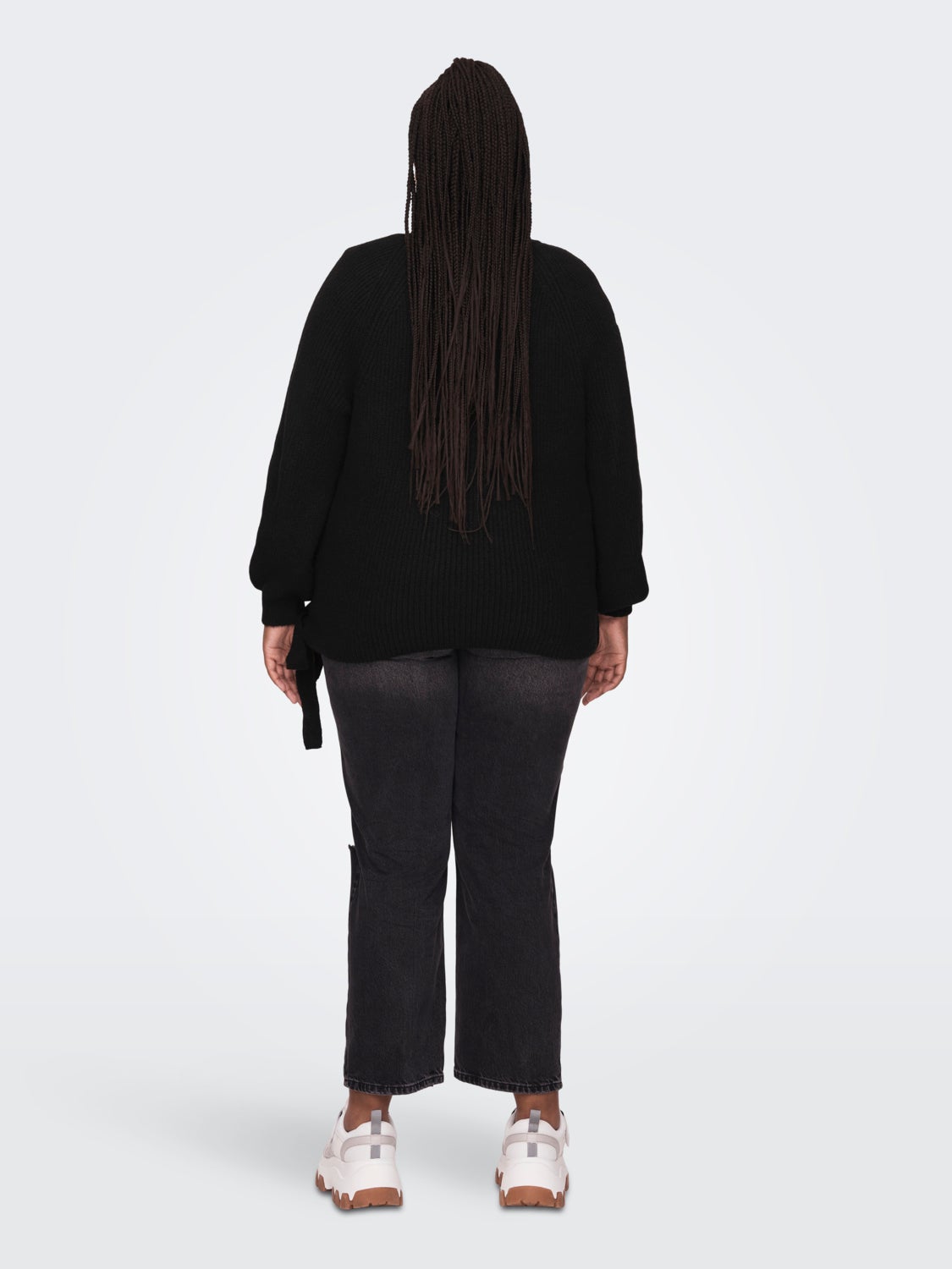 Curvy wrap Knitted Pullover