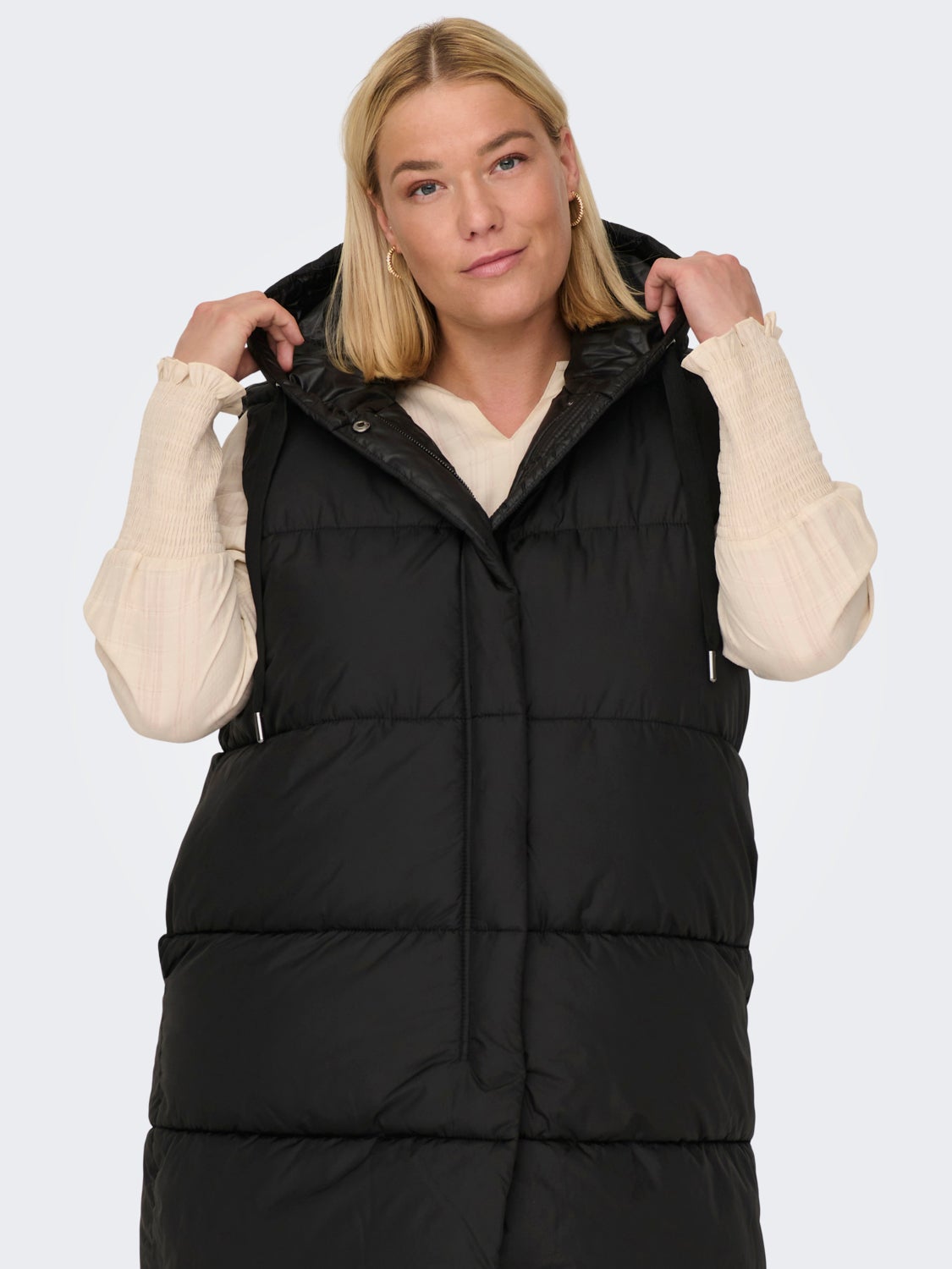 Curvy puffer jacket