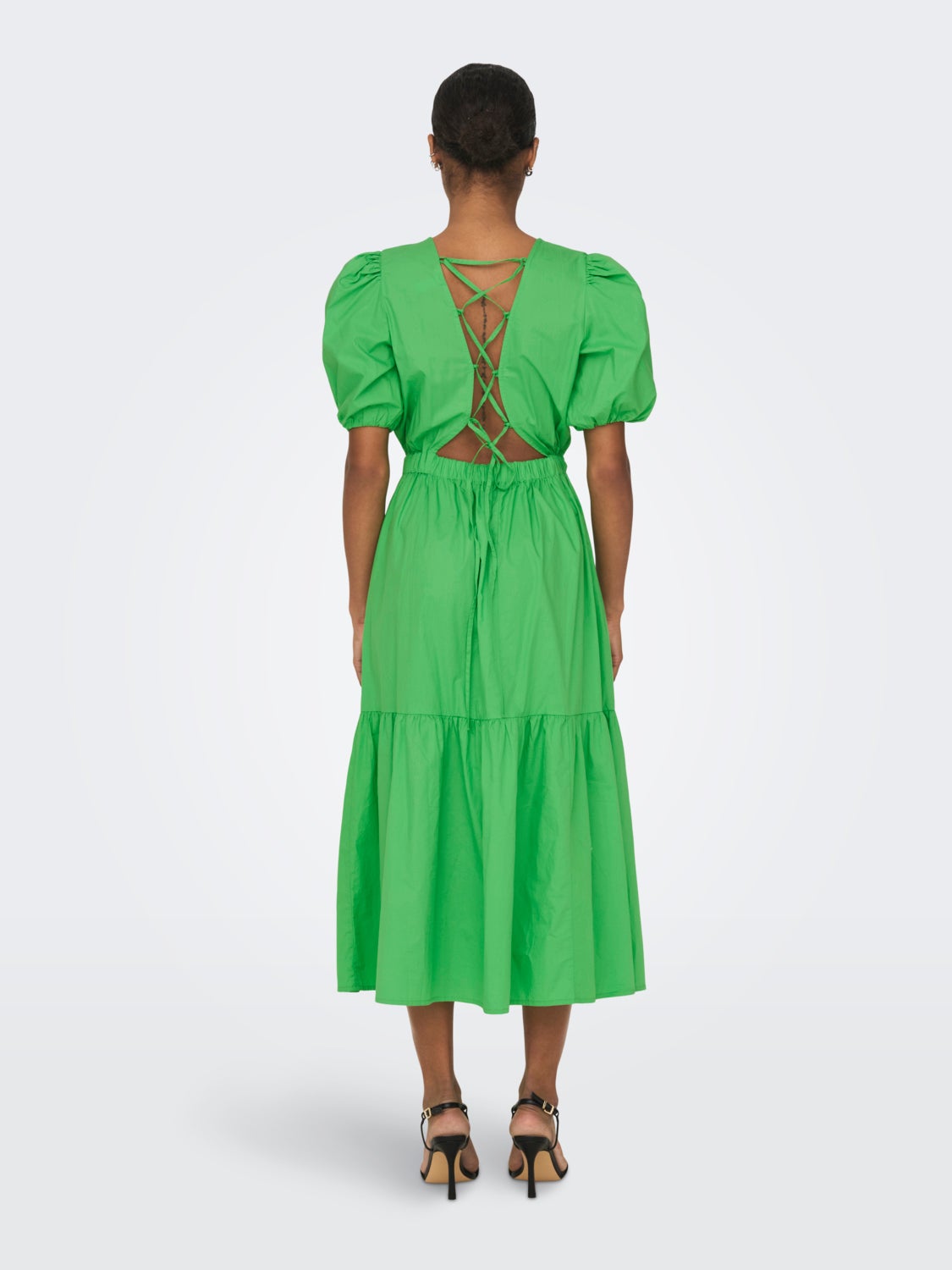 Midi dress with tie detail