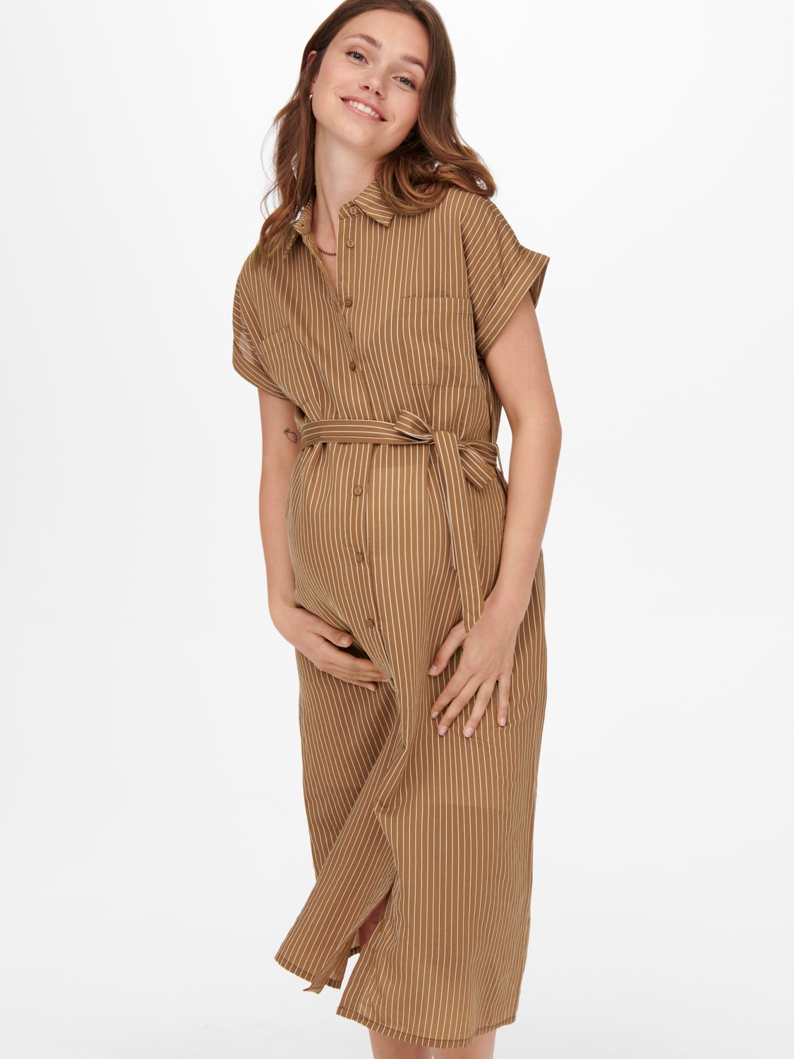 Mama short sleeved Shirt dress