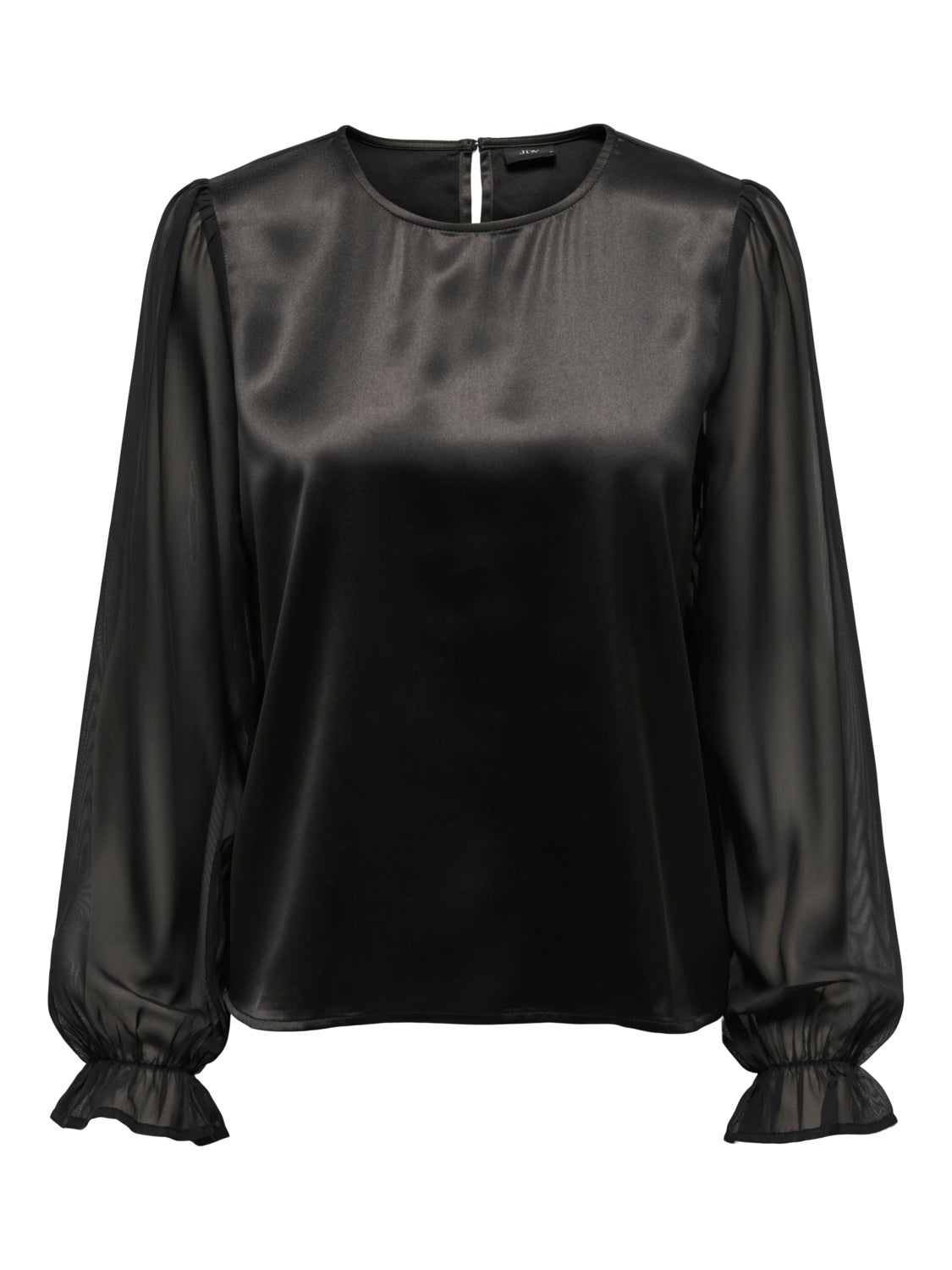 Regular Fit O-Neck Volume sleeves Top