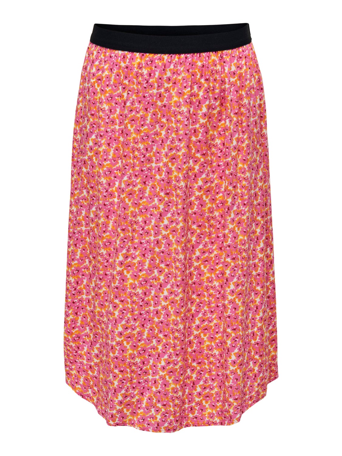 Curvy printed maxi skirt