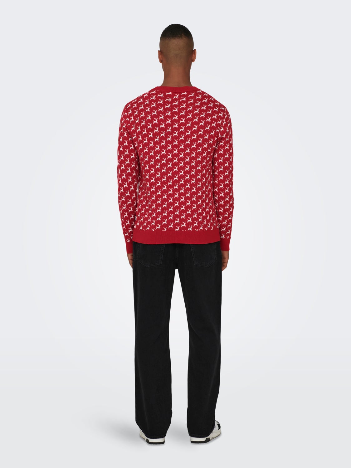 Crewneck christmas knitted pullover