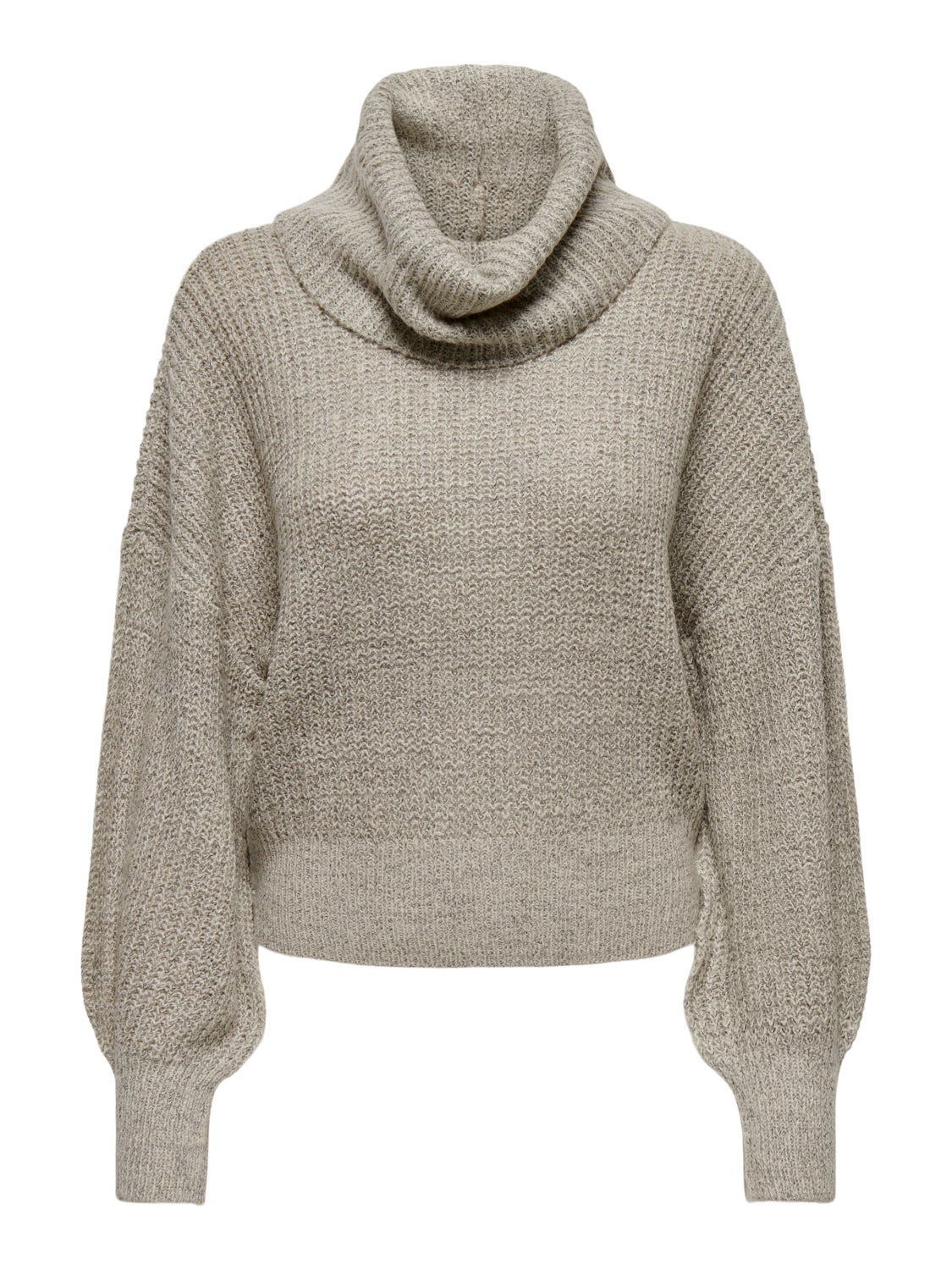 Roll neck knitted pullover