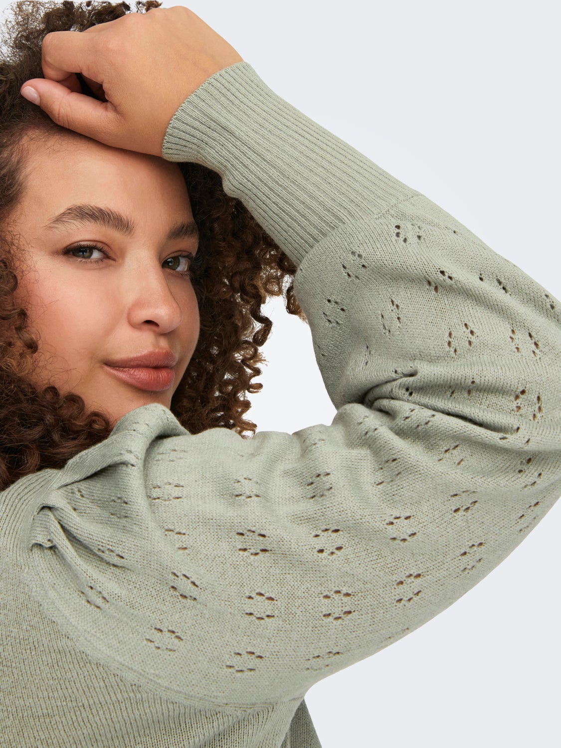 Curvy knitted Pullover