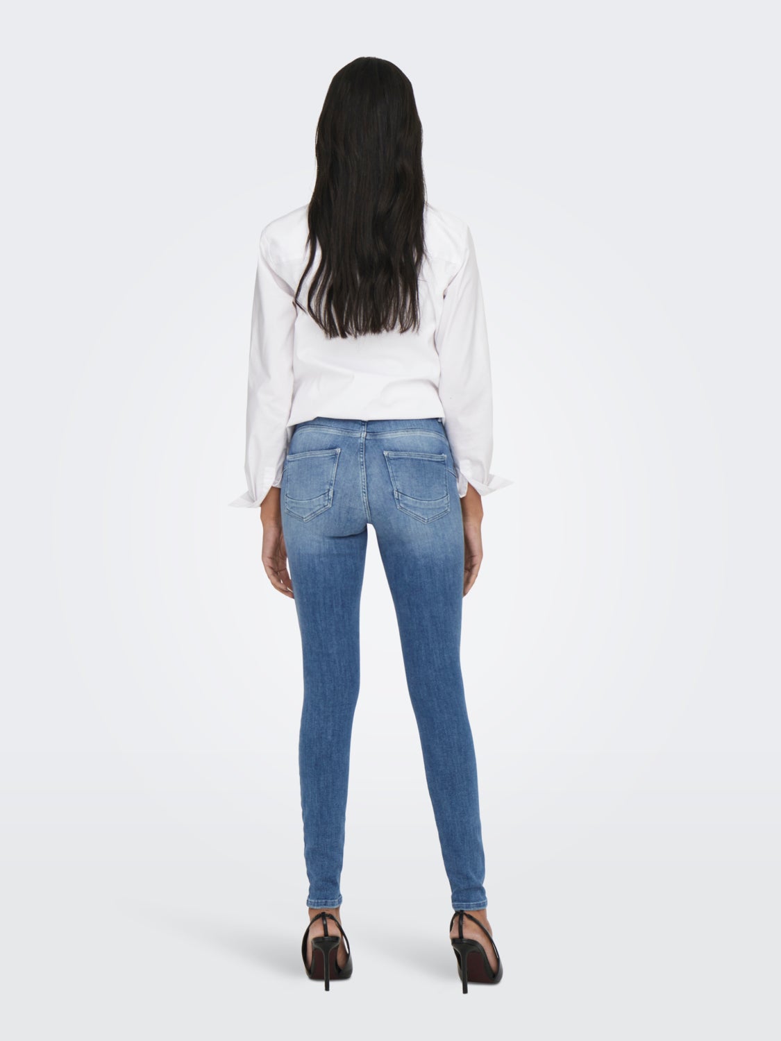 ONLPower Life Mid Push Skinny fit jeans