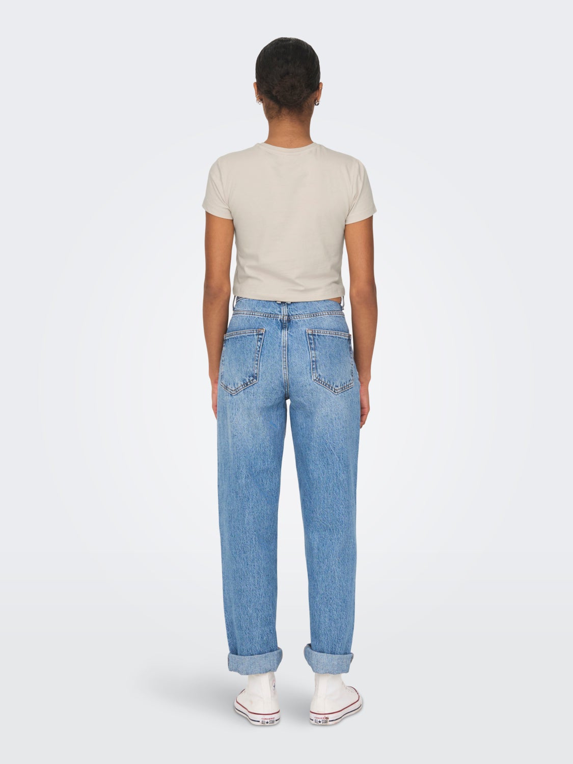 Cropped o-neck t-shirt