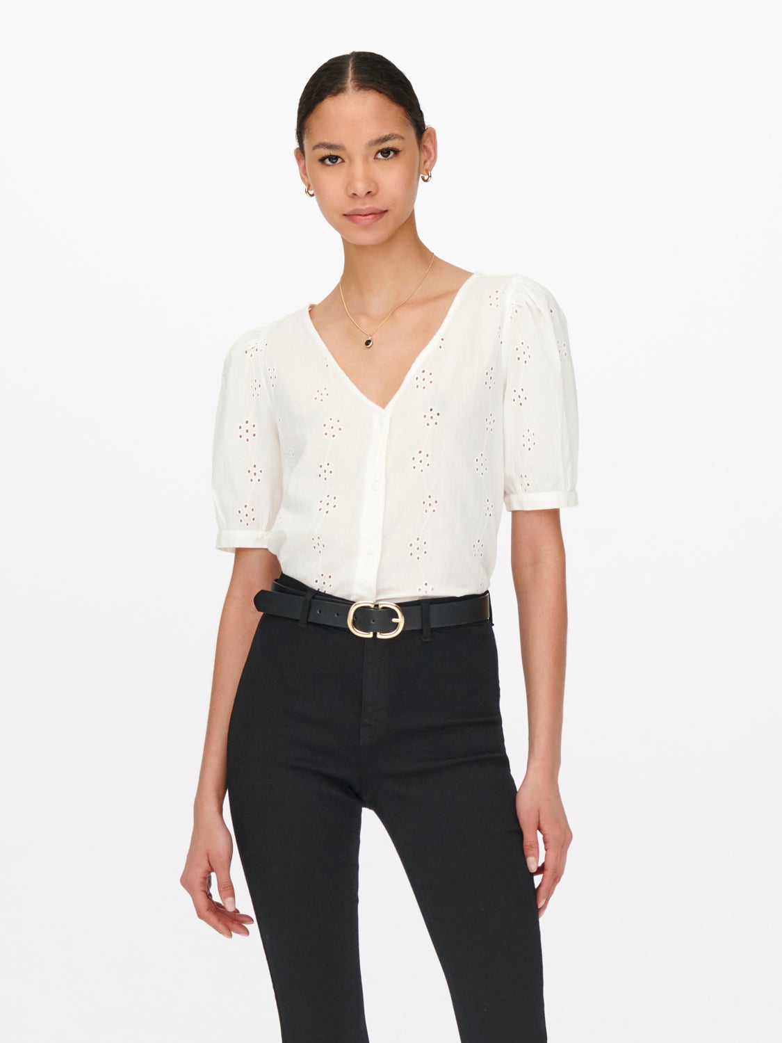 Regular Fit V-Neck Top