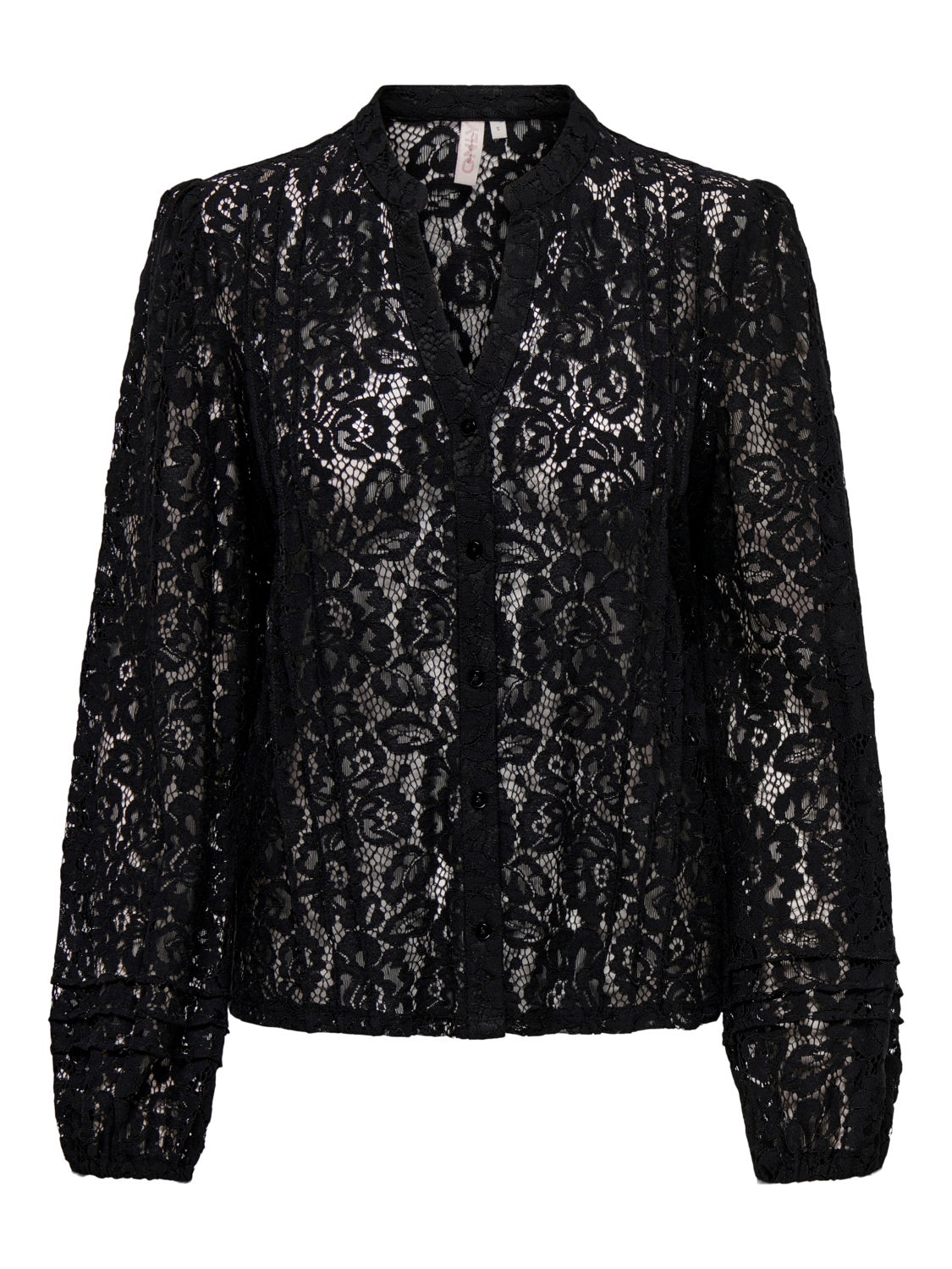 V-neck shirt with lace