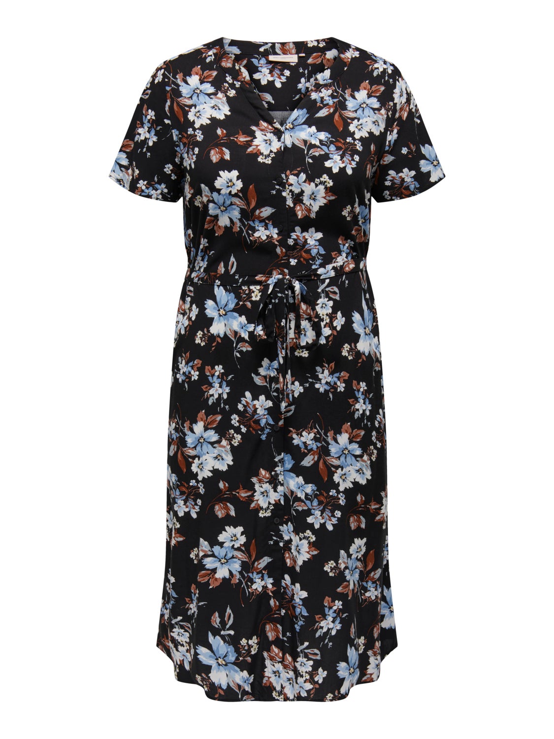 Curvy printed Shirt dress