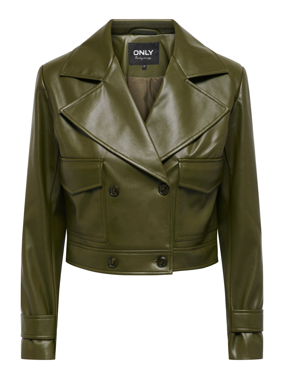 Jacket in leather look