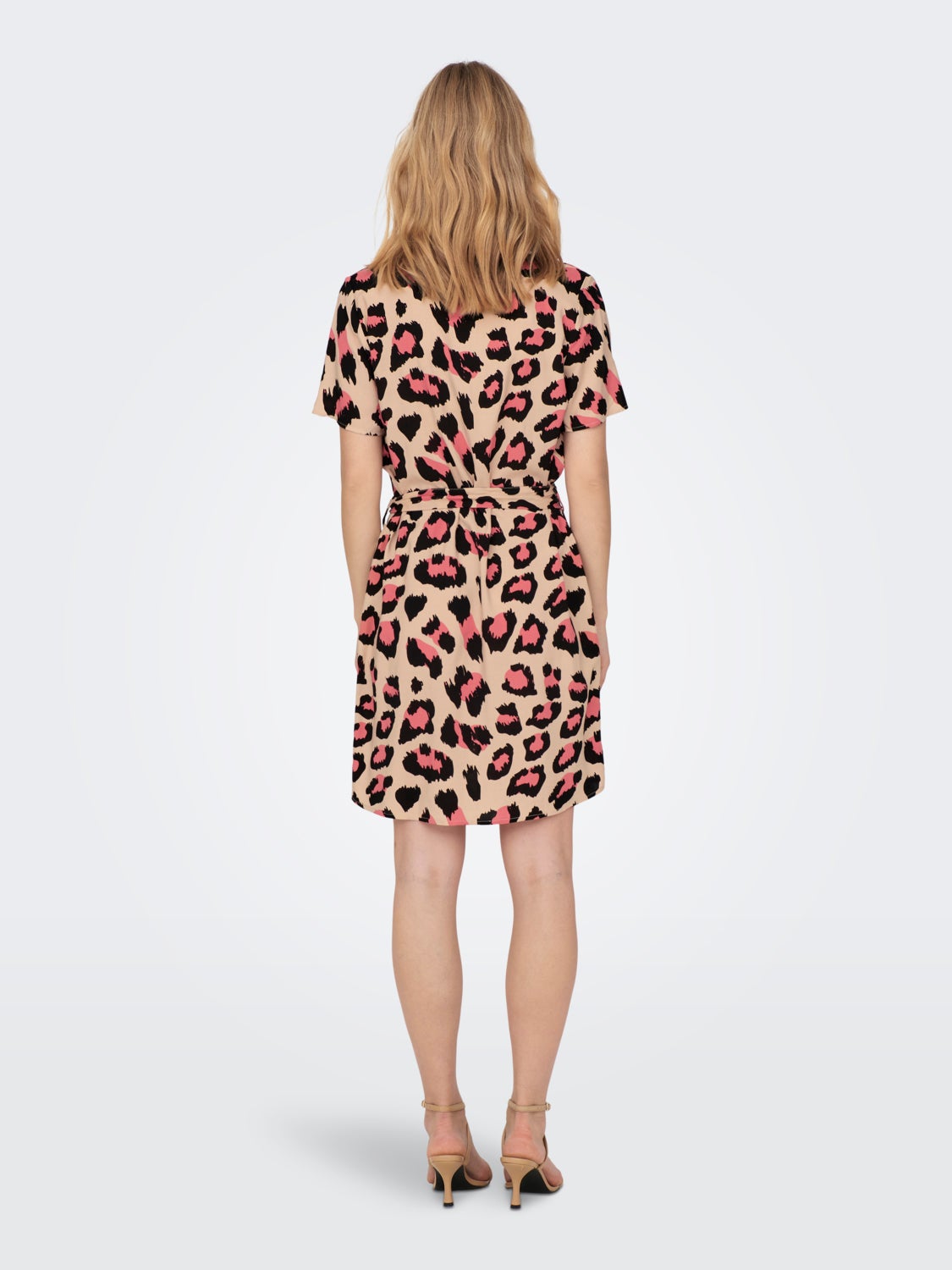 Short Shirt Dress With Tie Belt