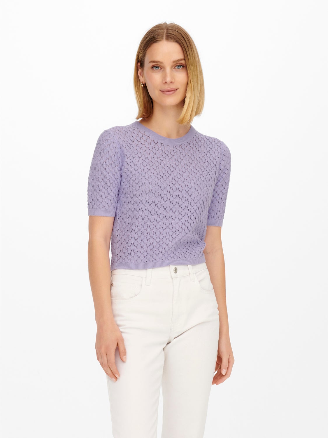 Short sleeved Knitted Pullover