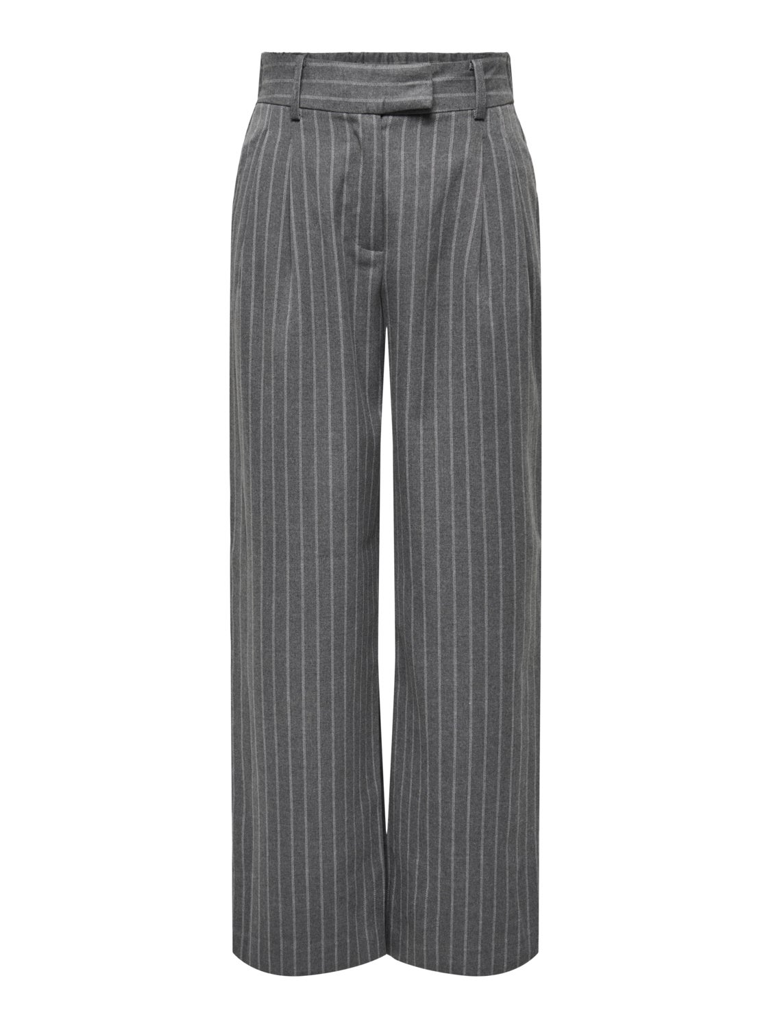 Wide trousers with stripes