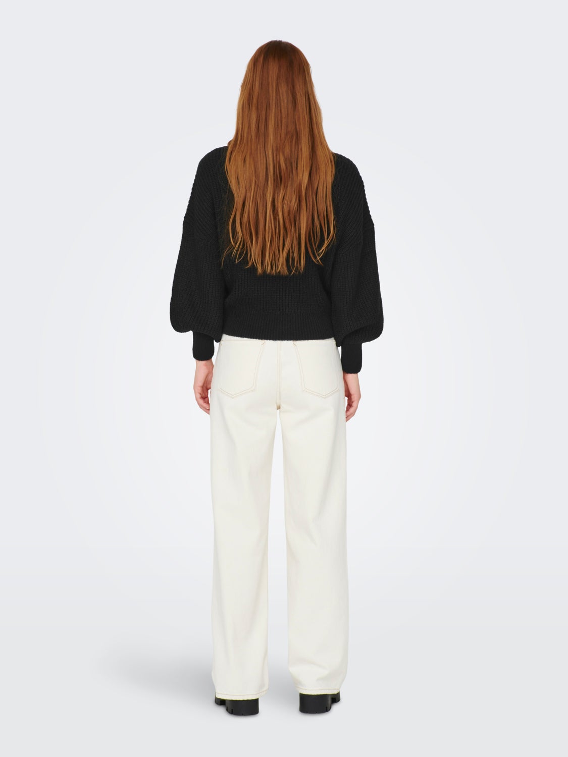 Roll neck knitted pullover