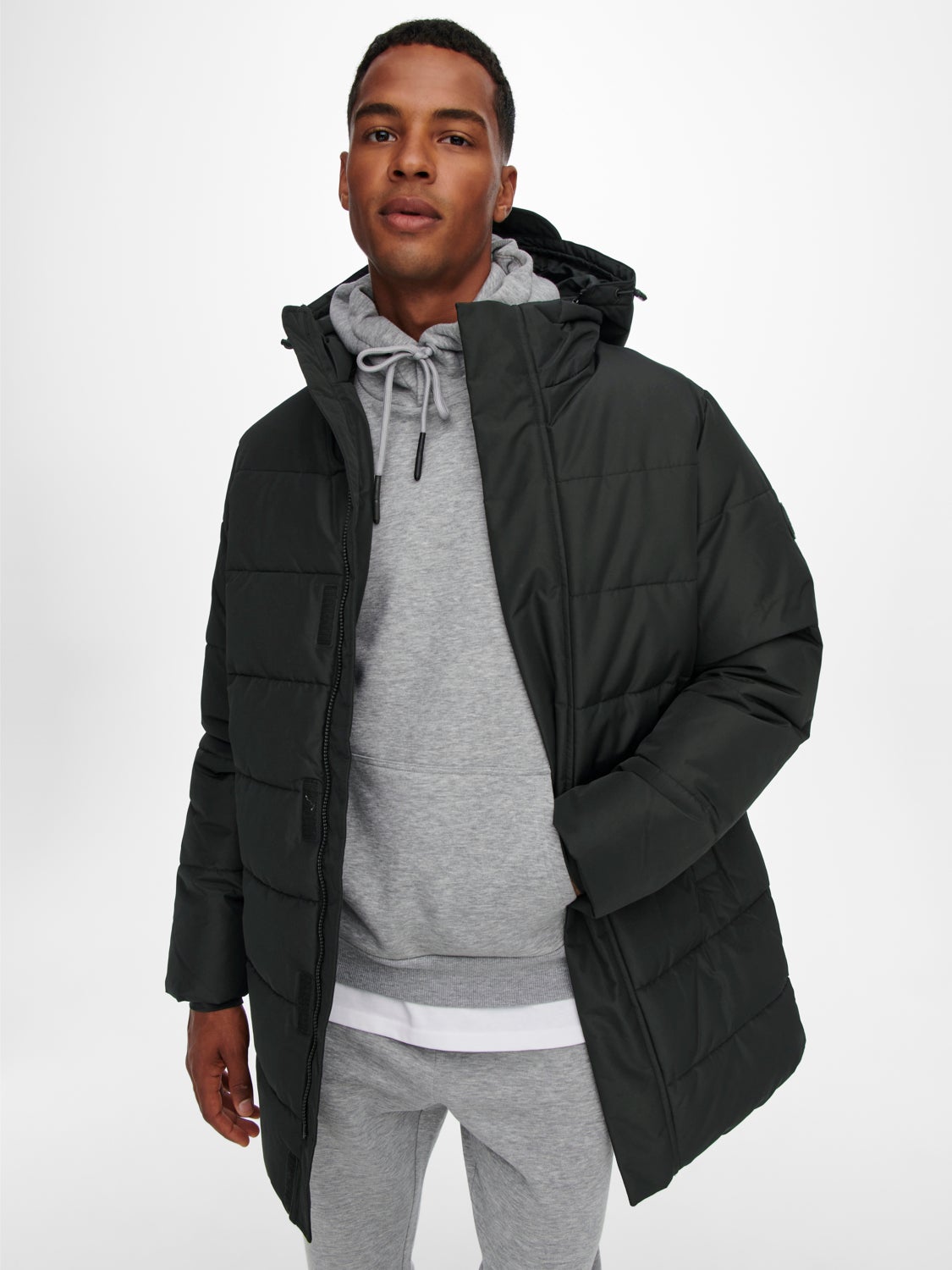 Jacket with detachable hood