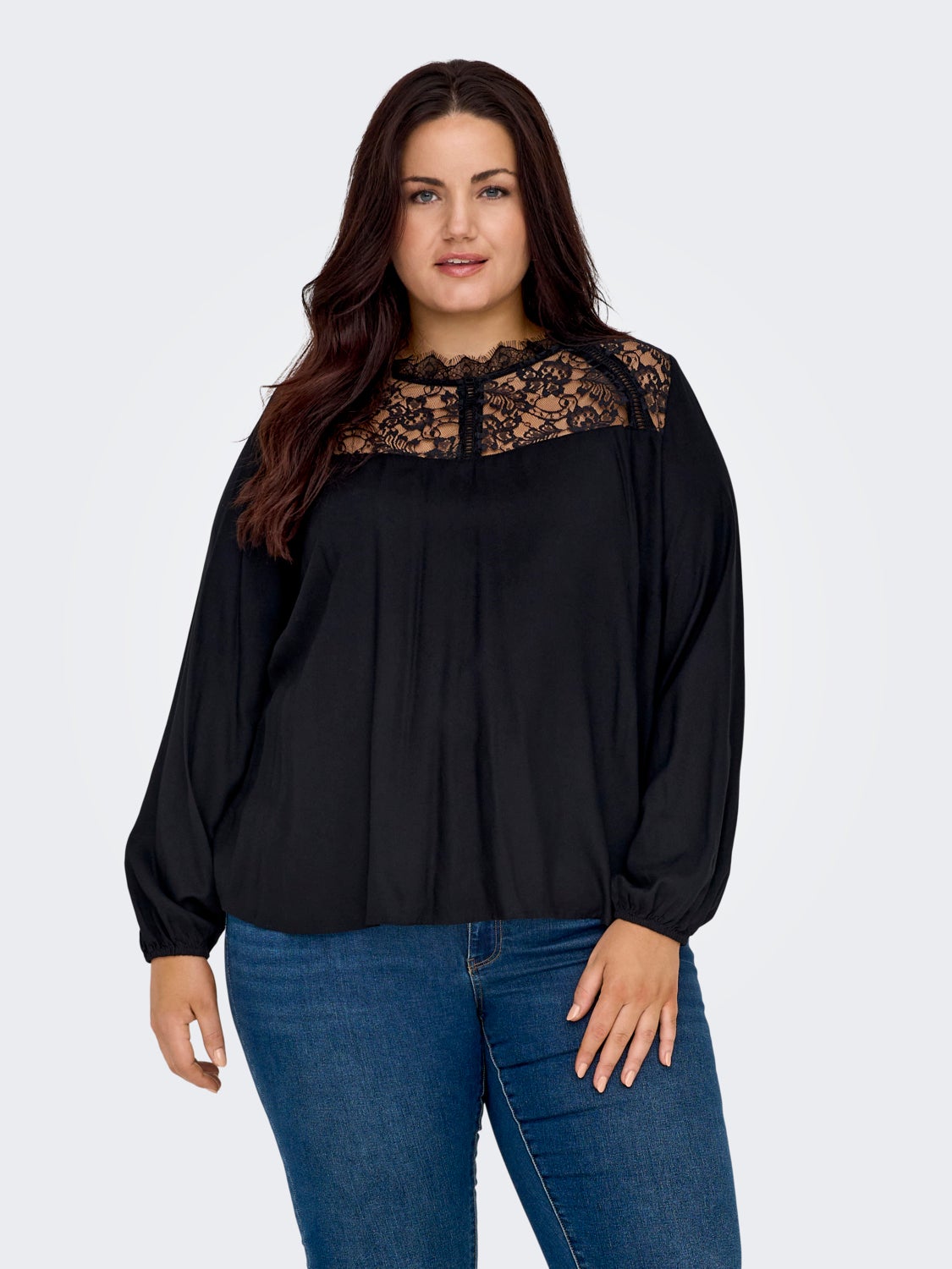 Curvy o-neck top