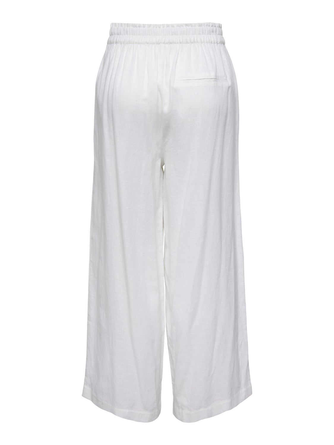 High waisted linen blend Trousers