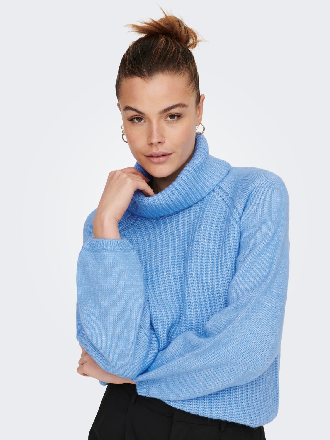 Roll neck Knitted Pullover