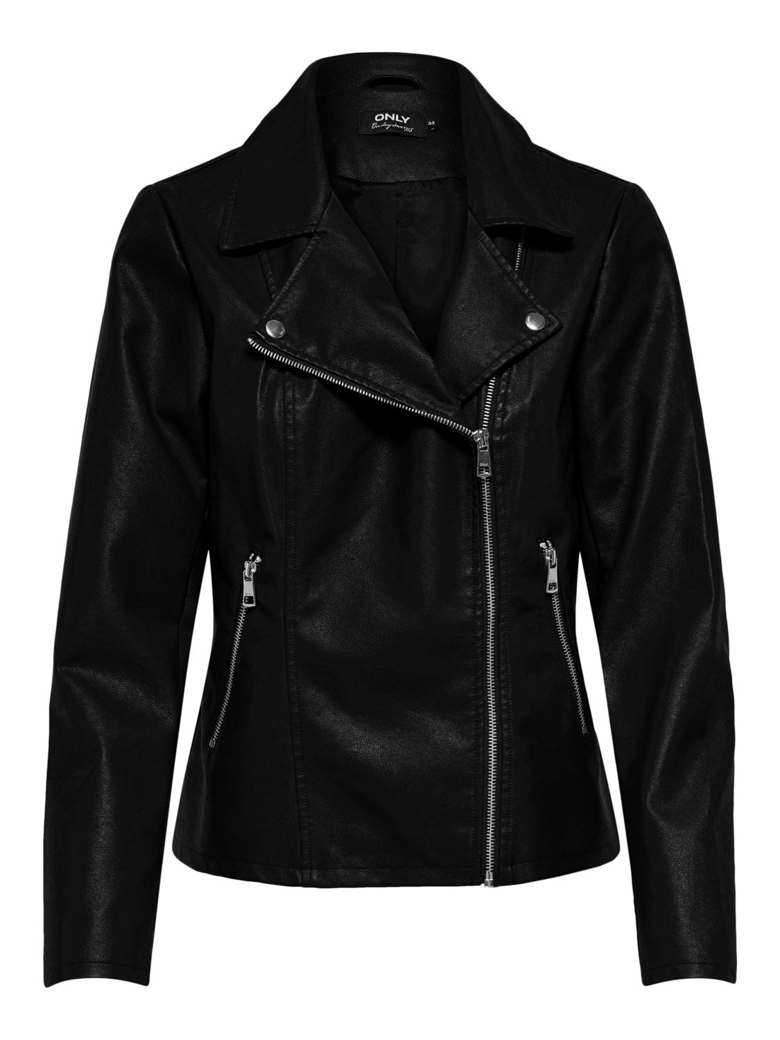 Tall Biker Faux Leather Jacket