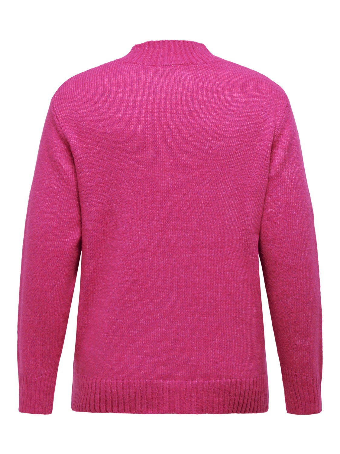 Curvy high neck knitted pullover