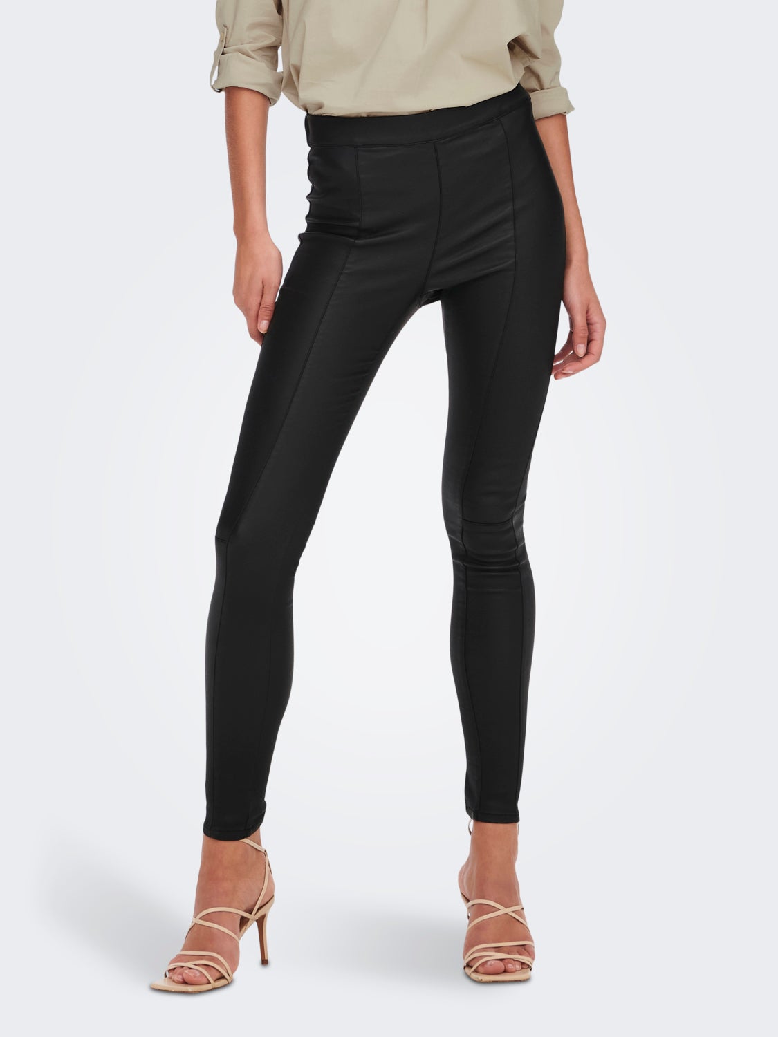 Coated high waist Leggings