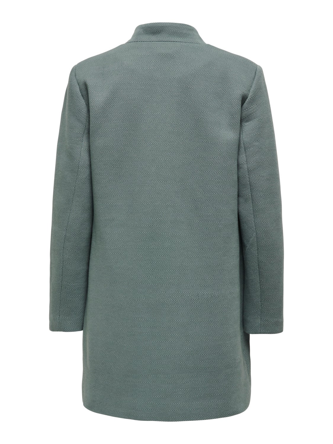 Coat with high collar