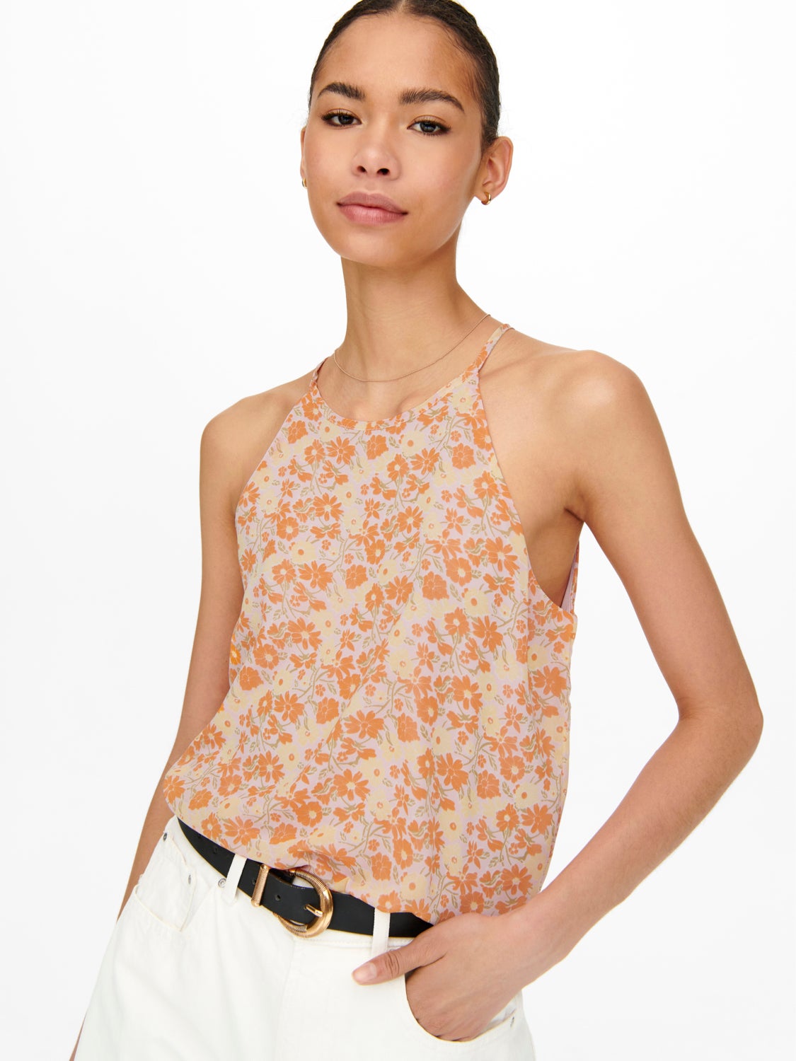 Halterneck Top with cut-out back