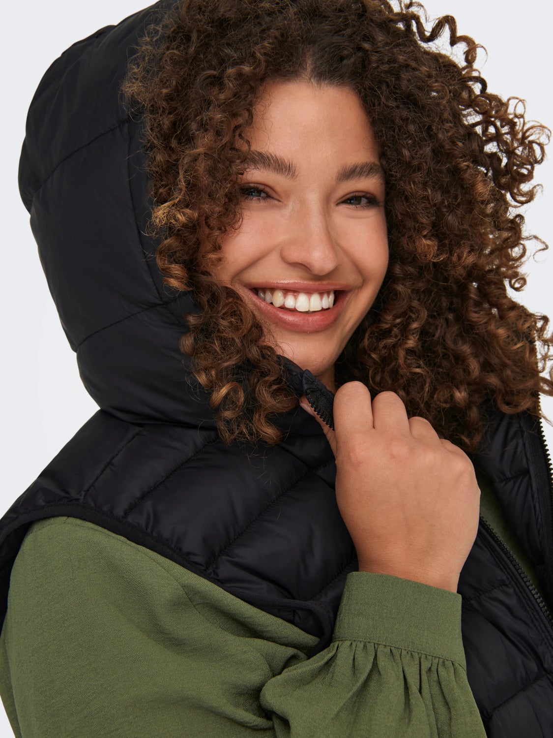 Curvy Hooded vest